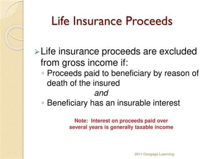 Under what condition will life insurance proceeds excluded from gross income?