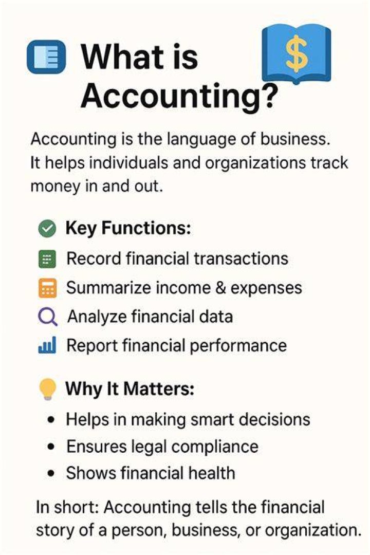 What are 3 broad areas of accounting?