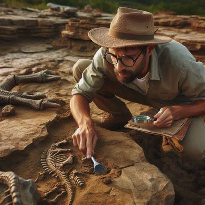What are 3 things a paleontologist does?