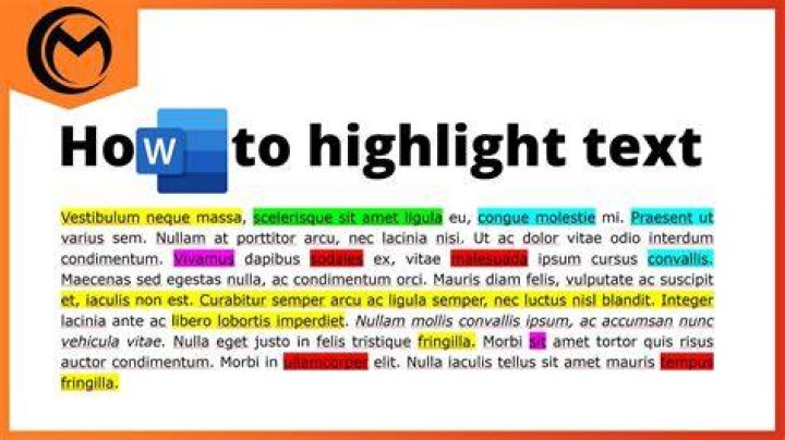 What are highlighted words?