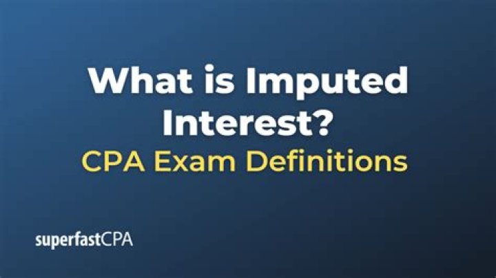 What are imputed interest rules?