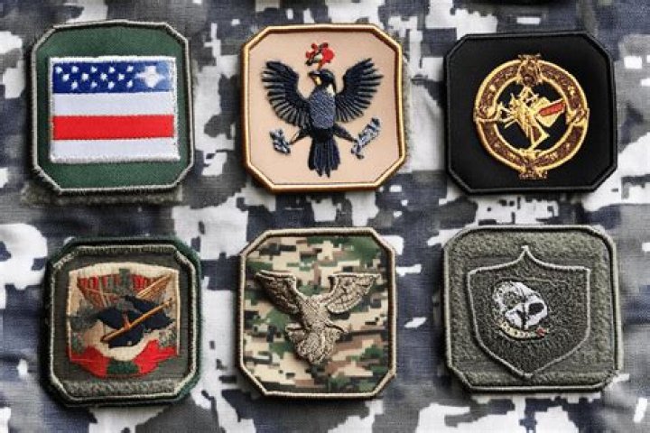 What are military patches called?