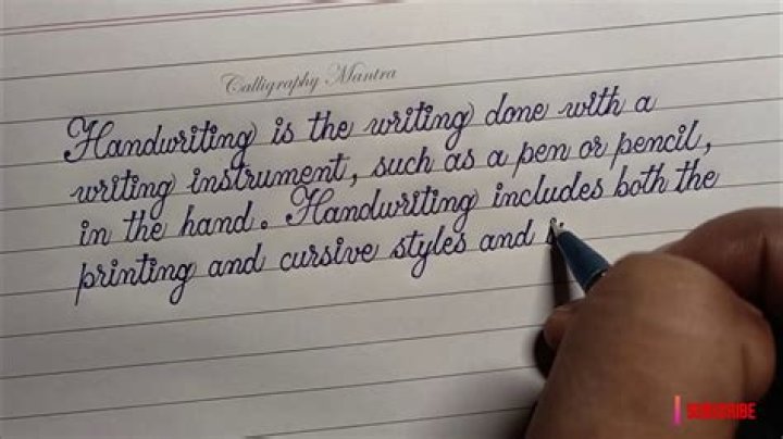 What are people who analyze handwriting called?