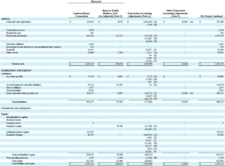 What are pro forma adjustments?