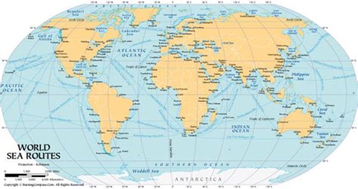 What are sea routes?