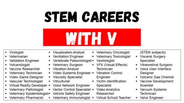 What are some engineering jobs that start with V?