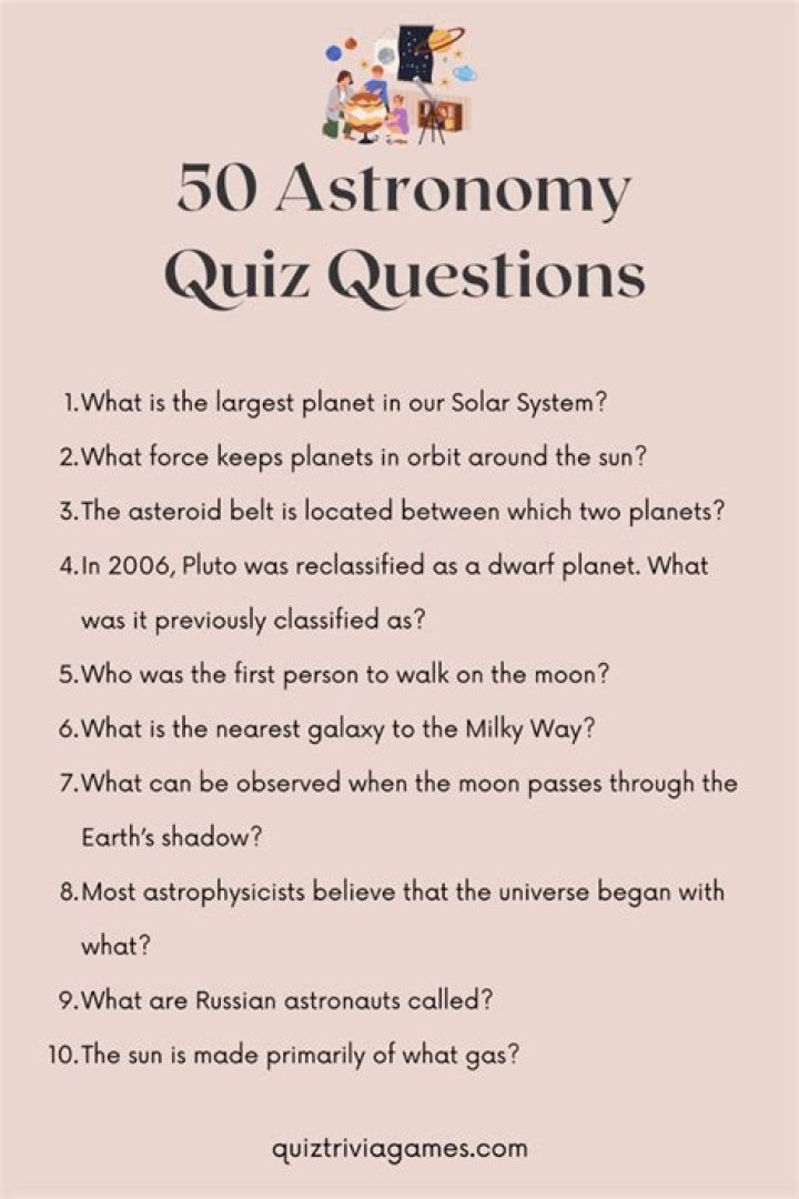 What are some good astronomy questions?