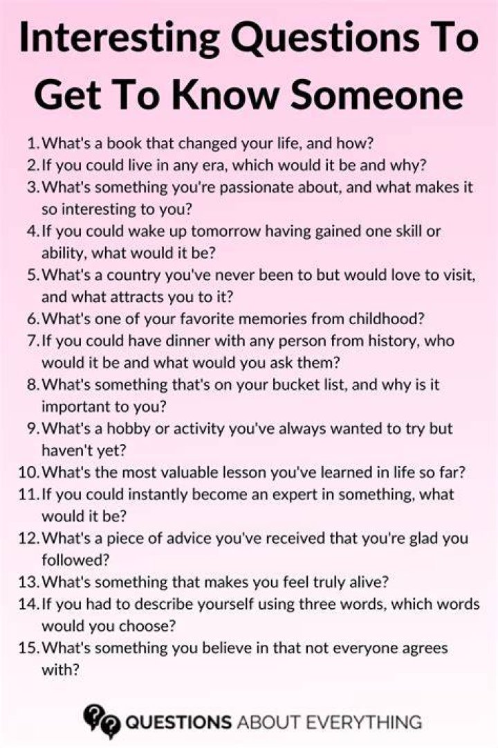 What are some unique questions?