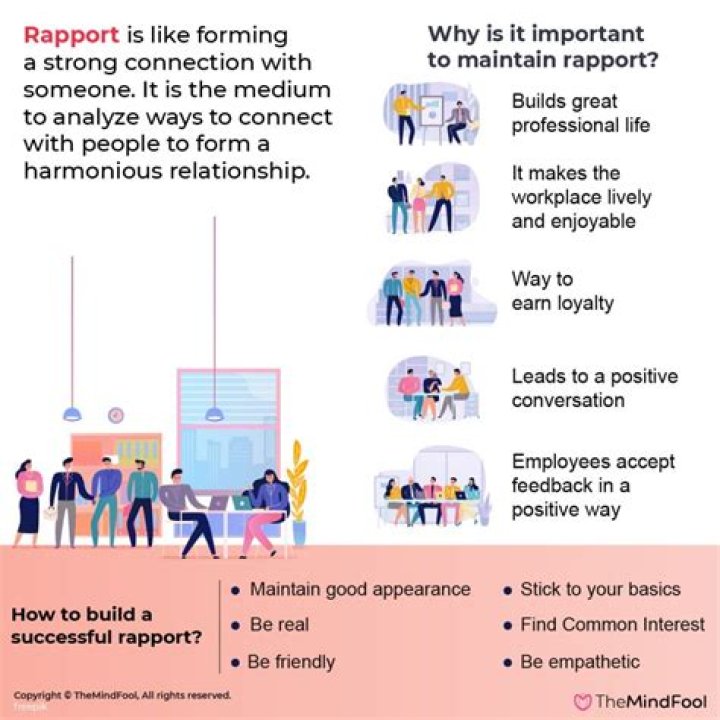 What are some ways to establish rapport examples?