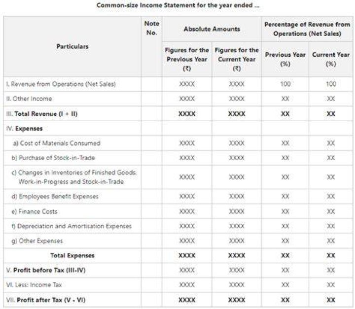 What are the advantage of common size statement?
