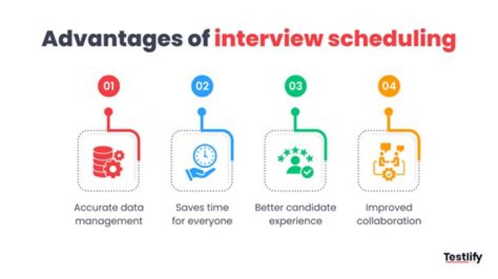 What are the advantages of an interview schedule?