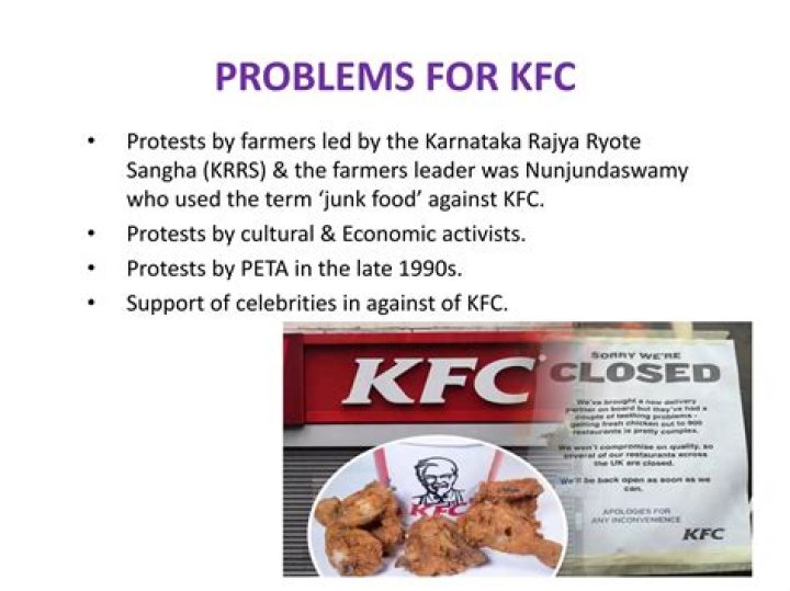 What are the challenges faced by KFC?