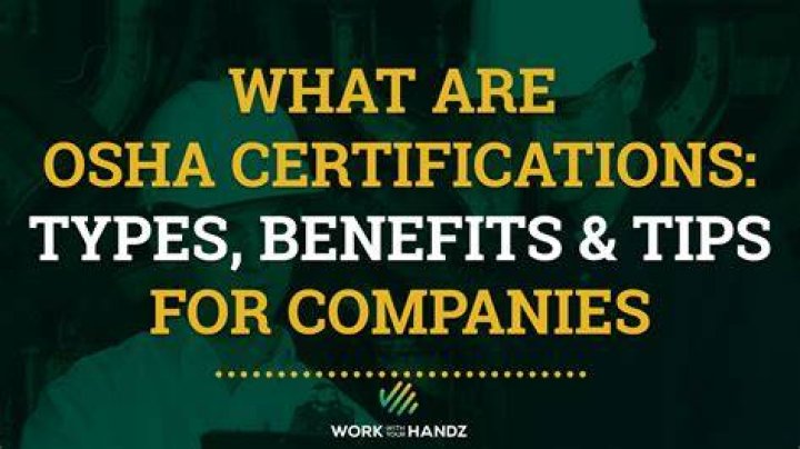 What are the different OSHA certifications?