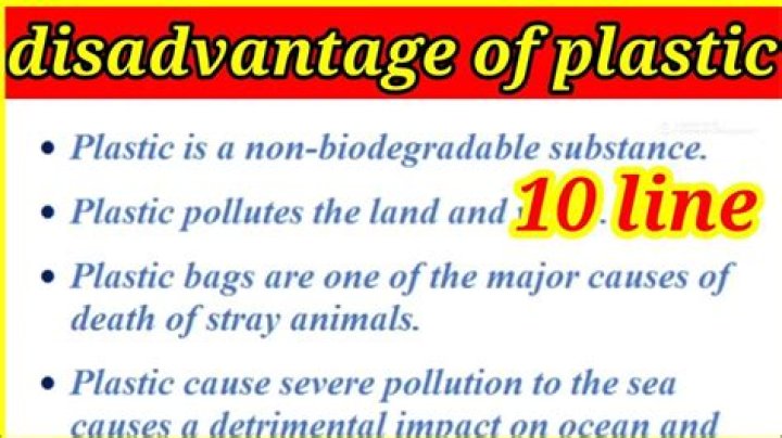 What are the disadvantages and advantages of plastic?