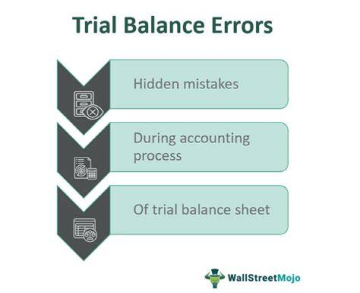 What are the errors that are not revealed by the trial balance?