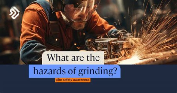 What are the hazards of using a grinder?