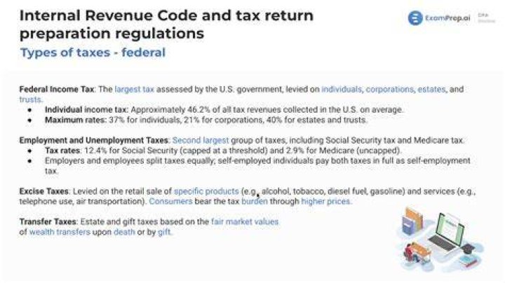 What are the main types of federal taxes?