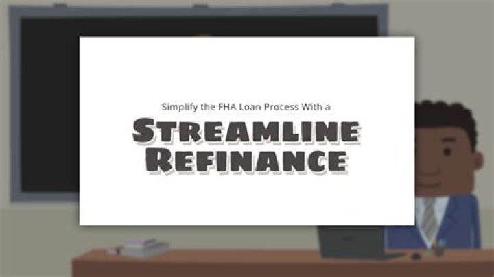 What are the requirements for a FHA streamline refinance?