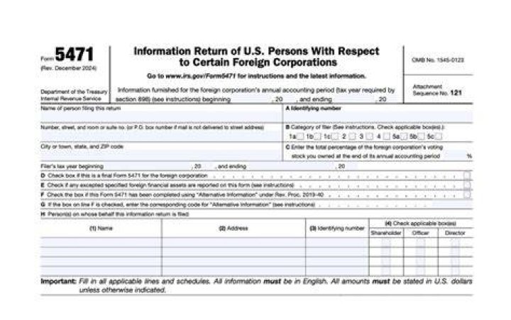What are the requirements for filing Form 5471?