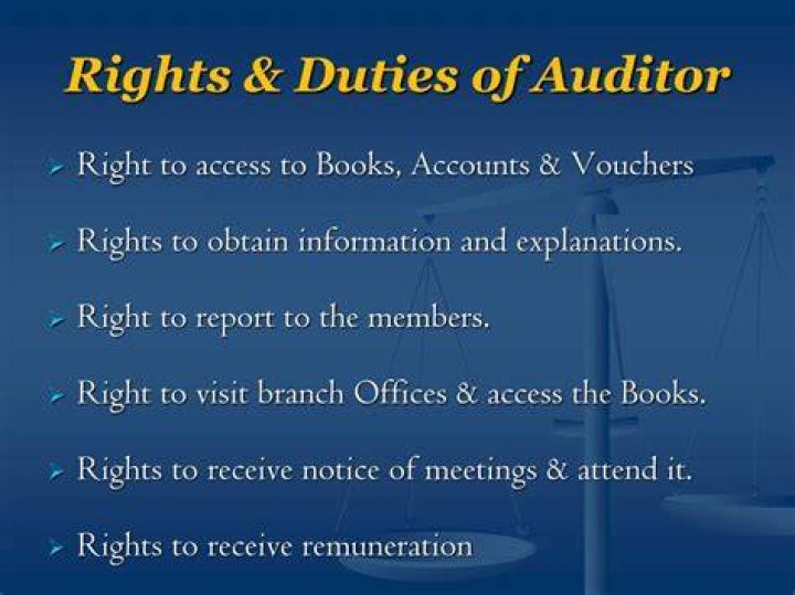 What are the rights and duties of auditor?