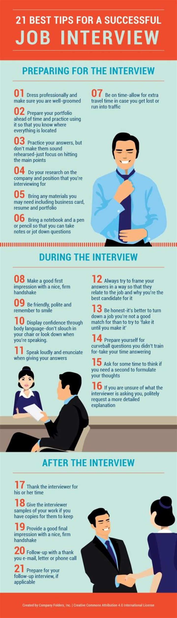 What are the tips for attending interview?