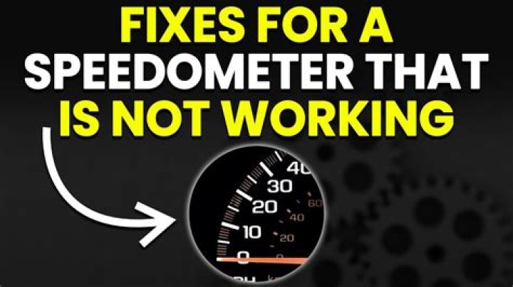 What can cause the speedometer to stop working?
