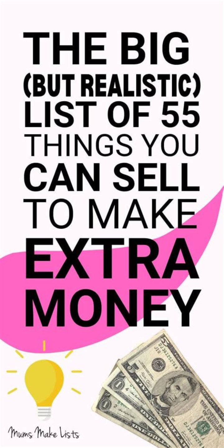 What can I sell for extra income?
