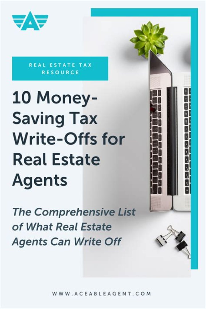 What can real estate agents write off on taxes?