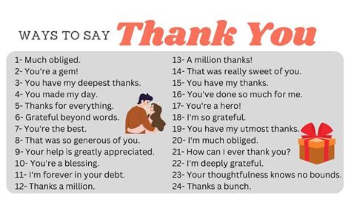 What can you say instead of thank you?