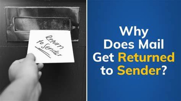 What causes a check to be returned to the sender?