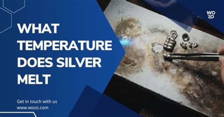 What Celsius does silver melt?