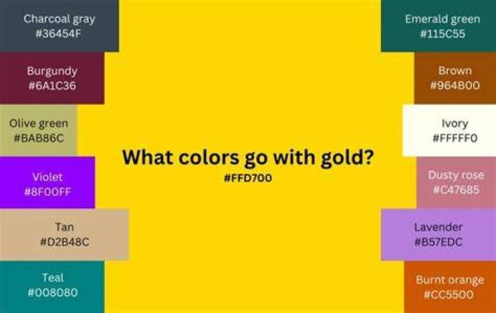 What colors does gold go with?