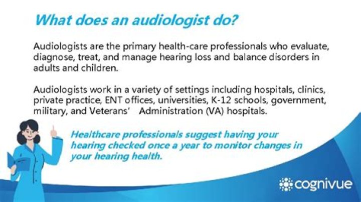 What devices do audiologists use?