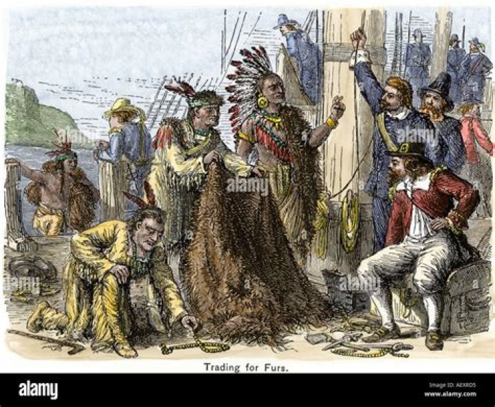 What did Natives traded furs for?