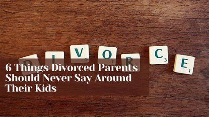 What divorced parents should never do?