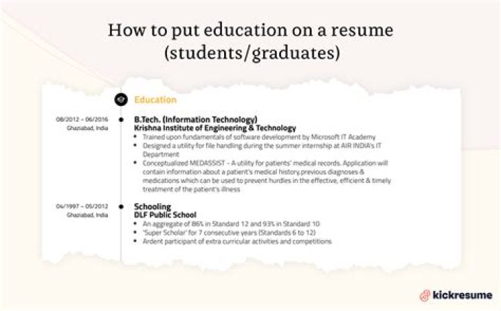 What do I put for education on a job application?