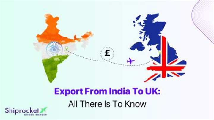 What do the UK export to India?