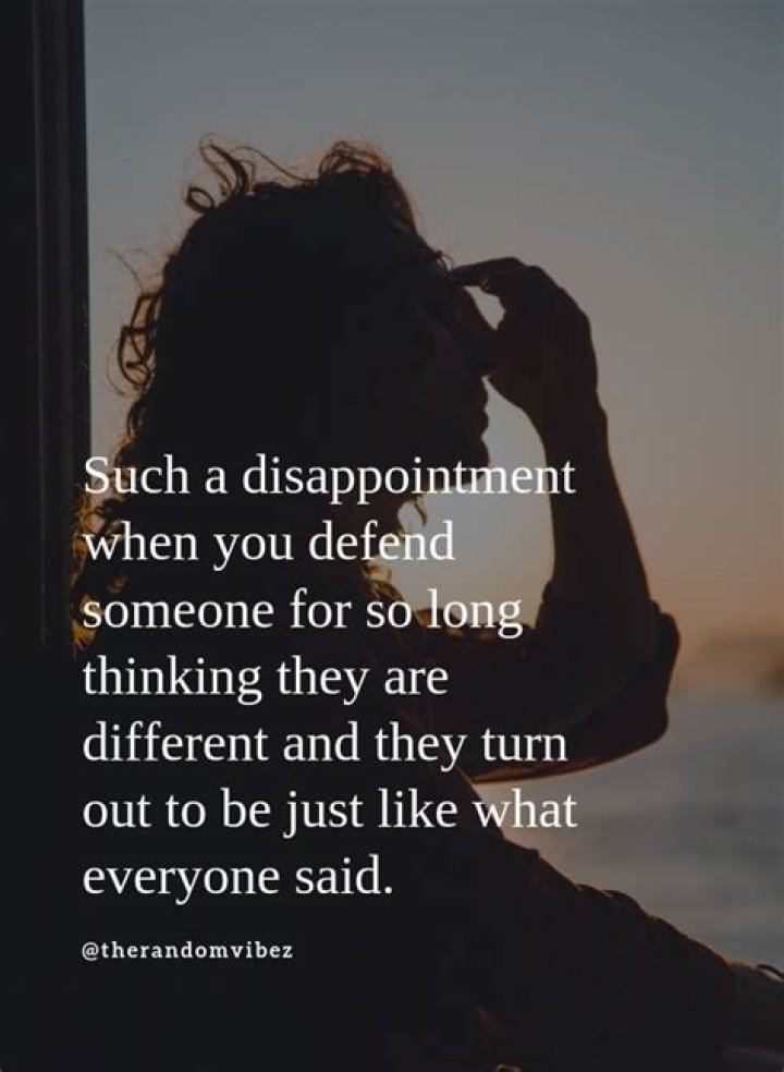 What do you do in time of disappointment?