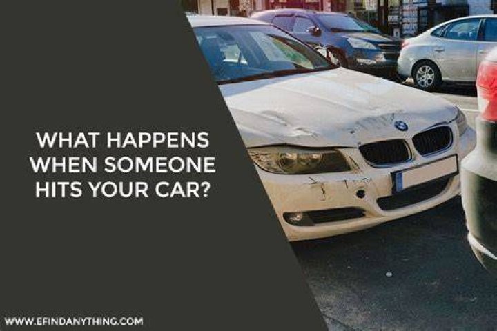 What do you do when someone hits your car with their door?