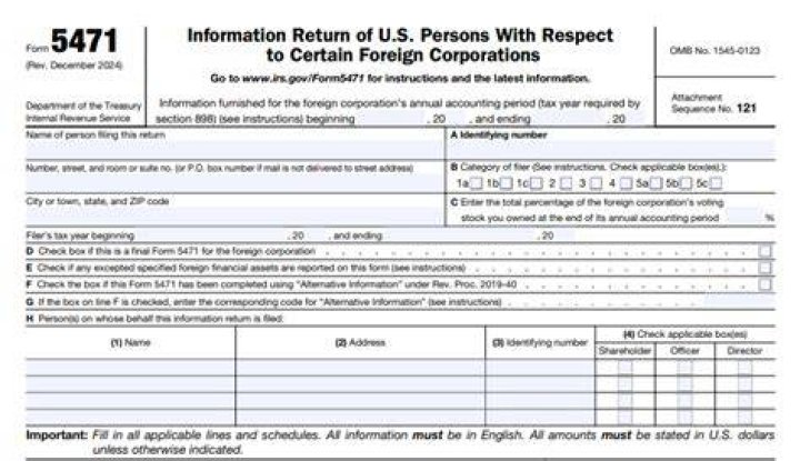 What do you need to know about Form 5471?