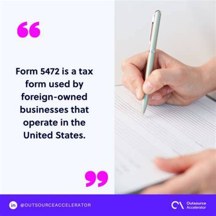 What do you need to know about the 5472 form?