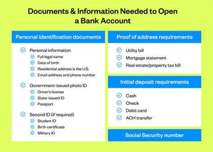 What do you need to open a state bank account?