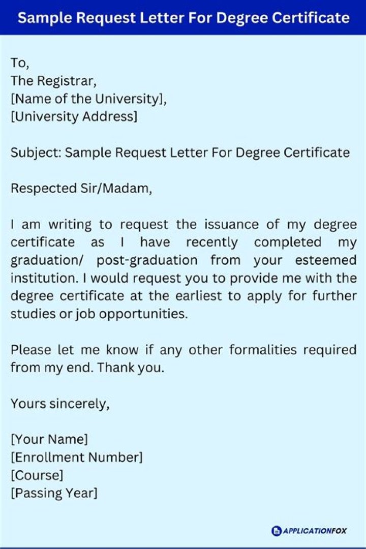 What do you put for degree on an application?