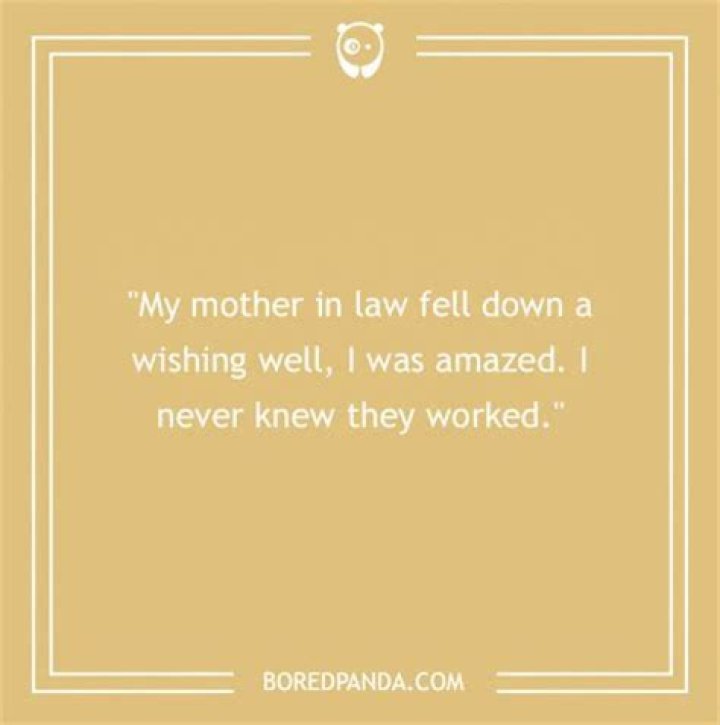 What do you say when your mother in law dies?