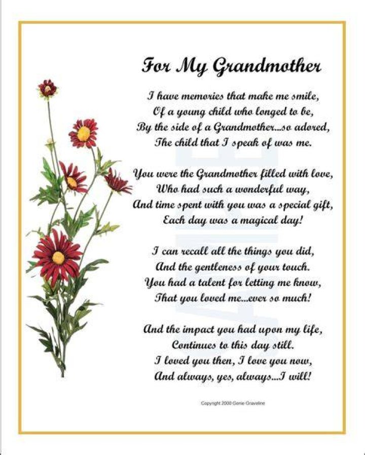 What do you write when your grandma dies?