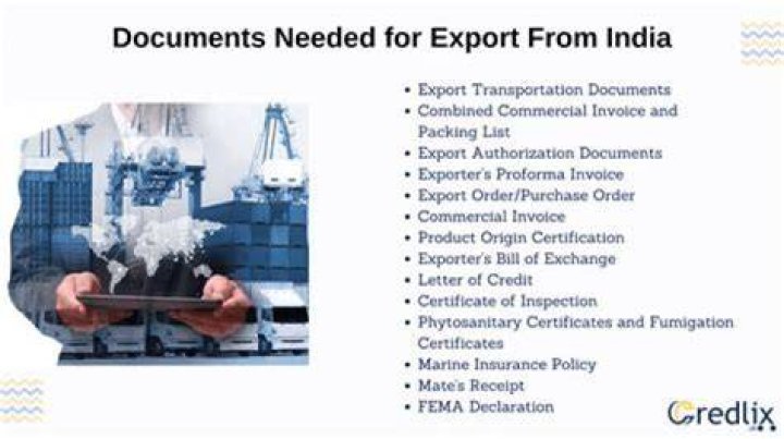 What documents are required for export license in India?