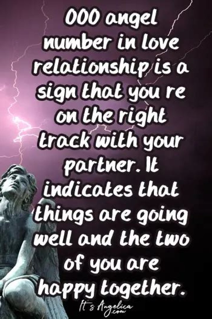 What does 000 mean in love?