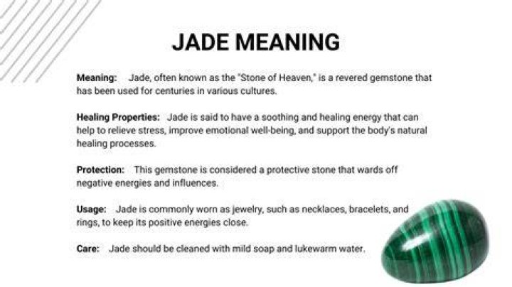 What does a jade ring symbolize?