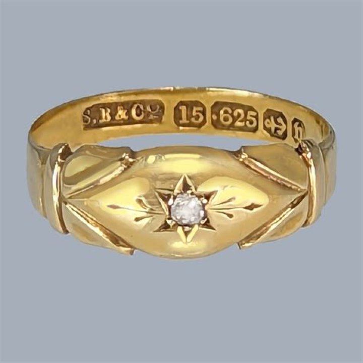 What does a star mean on gold ring?