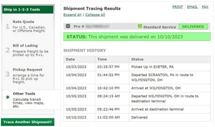 What does an RL tracking number look like?
